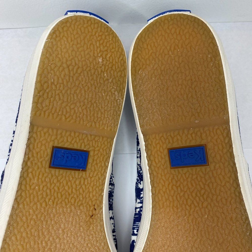 Keds Women's 9.5 Blue White Champion Ikat Oxford Tennis Shoes - Picture 9 of 9